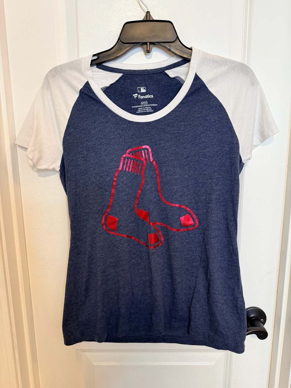 Fanatics Boston Red Sox T-Shirt Size S Blue White MLB Baseball